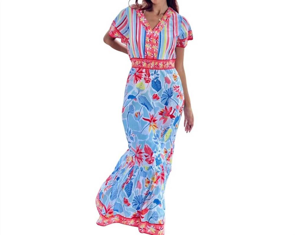 NEW ISLAPAYAL valencia maxi dress in lily pond
